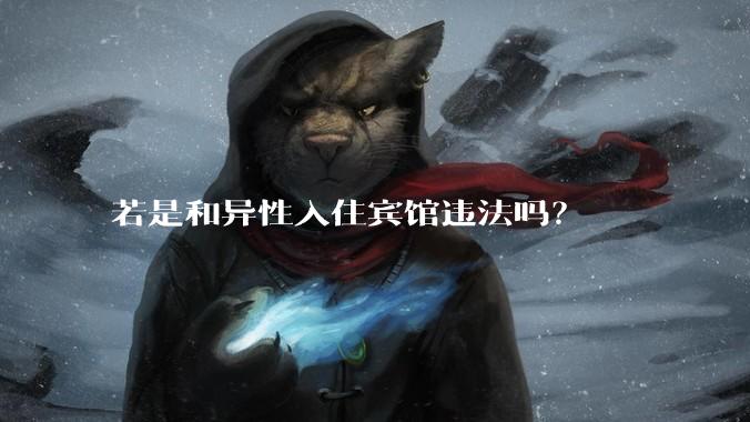 若是和异性入住宾馆违法吗？