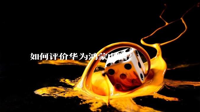 如何评价华为鸿蒙电脑？