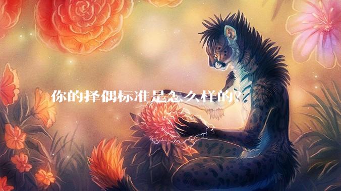 你的择偶标准是怎么样的？